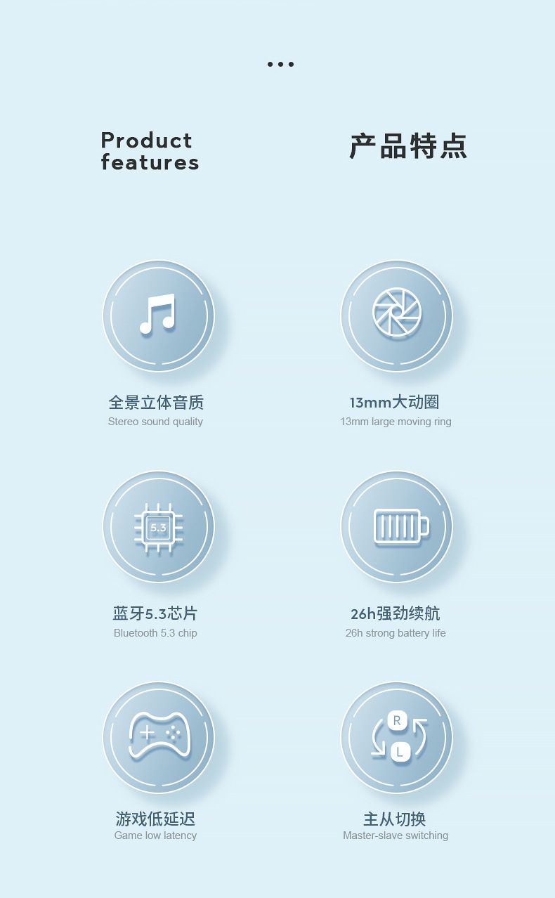J6 Pro Wireless Bluetooth Headset Noise Reduction Men's and Women's High Quality Headset Suitable for Huawei iPhone Xiaomi Samsung Sony Semi-In-Ear Original Wireless Earphone Bluetooth Headset Earbuds