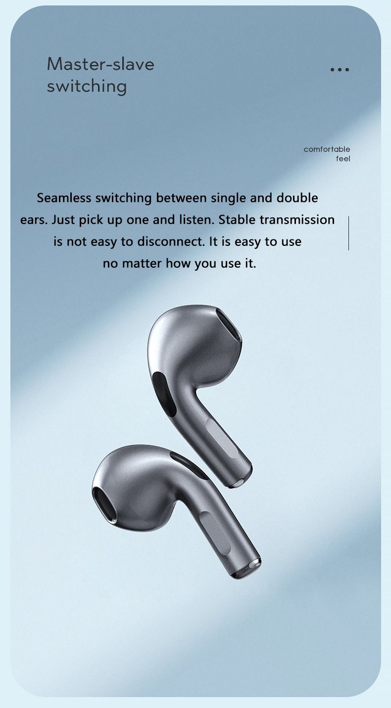J6 Pro Wireless Bluetooth Headset Noise Reduction Men's and Women's High Quality Headset Suitable for Huawei iPhone Xiaomi Samsung Sony Semi-In-Ear Original Wireless Earphone Bluetooth Headset Earbuds