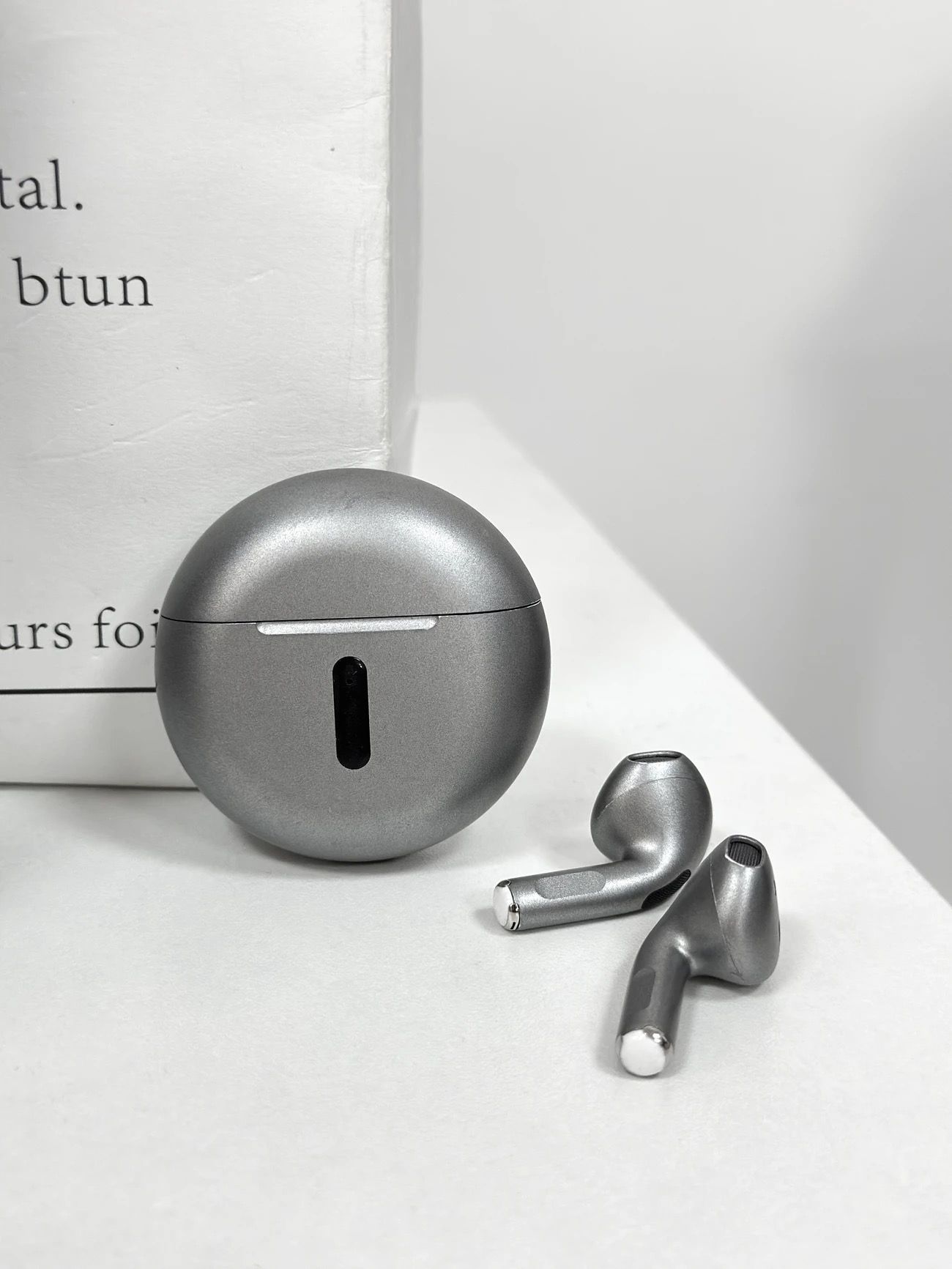 J6 Pro Wireless Bluetooth Headset Noise Reduction Men's and Women's High Quality Headset Suitable for Huawei iPhone Xiaomi Samsung Sony Semi-In-Ear Original Wireless Earphone Bluetooth Headset Earbuds