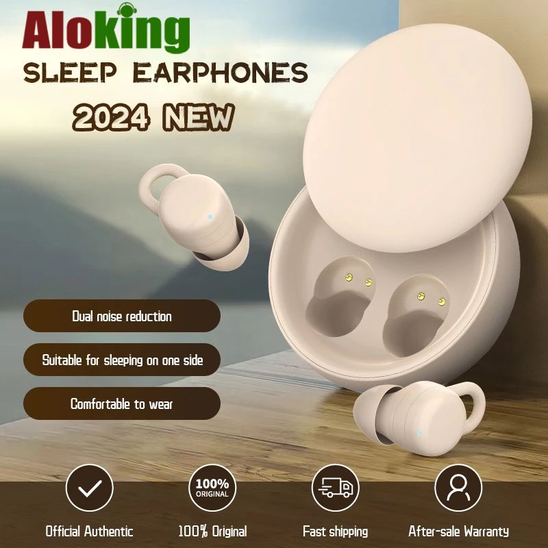 Aloking TWS Mini Sleep Bluetooth Earphone Wireless Earbuds For Android IOS Earbuds Noise Cancelling Earphone With Mic Sport Bluetooth Earpods Stereo Sound Bluetooth Headphone with Case X68 Headset bud