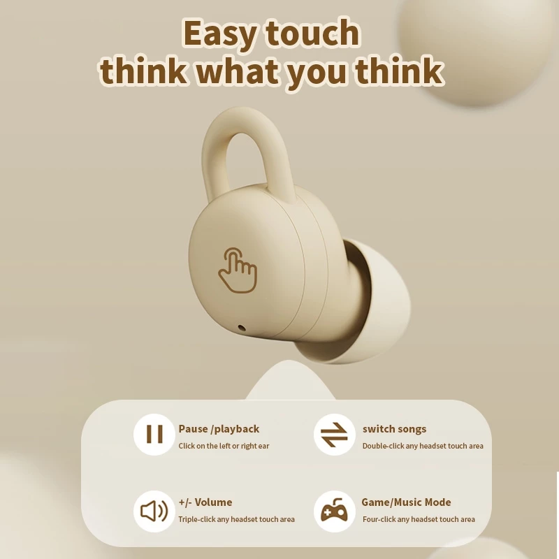 Aloking TWS Mini Sleep Bluetooth Earphone Wireless Earbuds For Android IOS Earbuds Noise Cancelling Earphone With Mic Sport Bluetooth Earpods Stereo Sound Bluetooth Headphone with Case X68 Headset bud