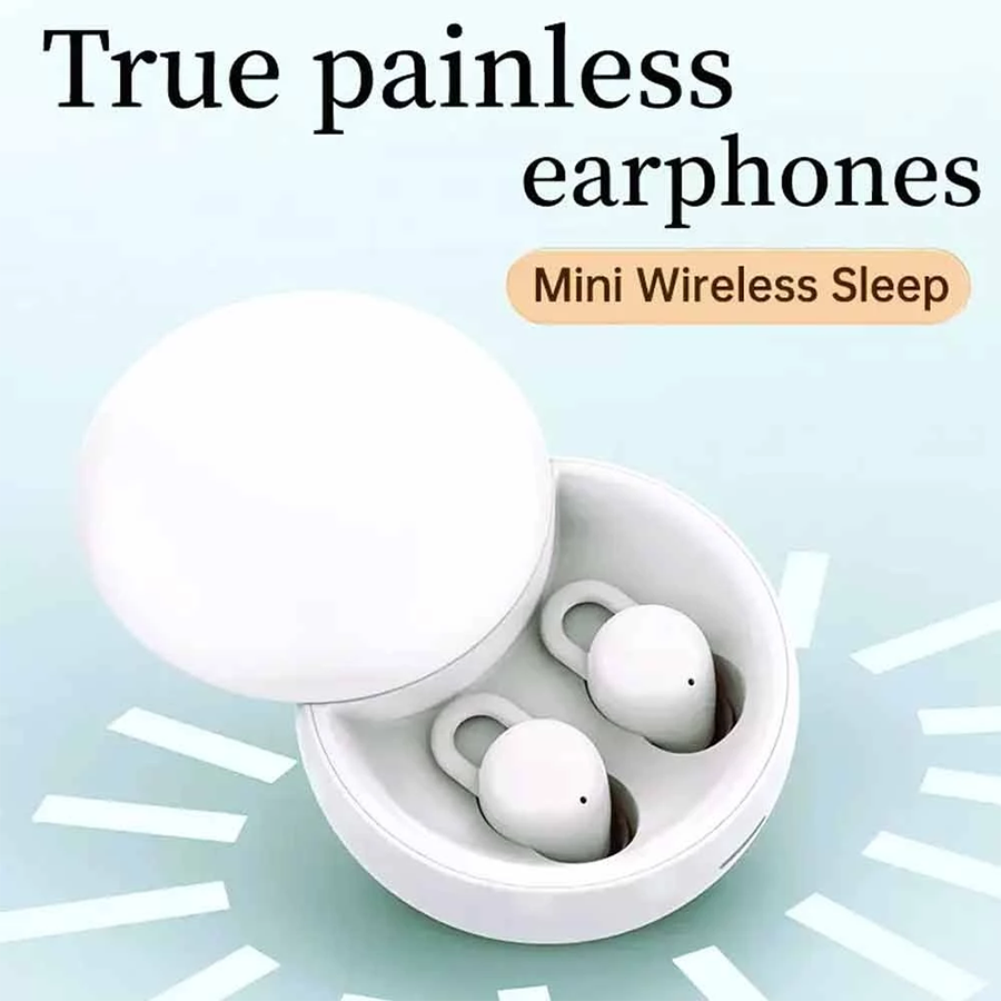 Aloking TWS Mini Sleep Bluetooth Earphone Wireless Earbuds For Android IOS Earbuds Noise Cancelling Earphone With Mic Sport Bluetooth Earpods Stereo Sound Bluetooth Headphone with Case X68 Headset bud