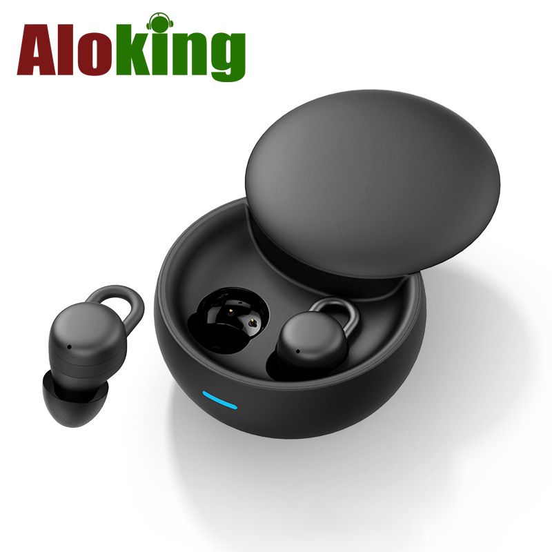 Aloking TWS Mini Sleep Bluetooth Earphone Wireless Earbuds For Android IOS Earbuds Noise Cancelling Earphone With Mic Sport Bluetooth Earpods Stereo Sound Bluetooth Headphone with Case X68 Headset bud