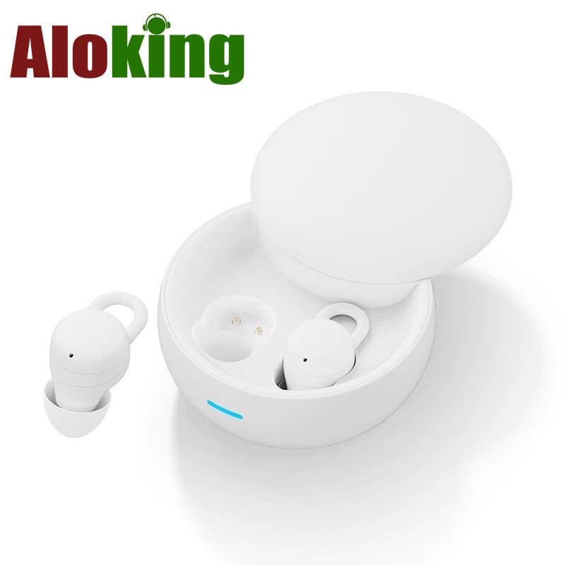 Aloking TWS Mini Sleep Bluetooth Earphone Wireless Earbuds For Android IOS Earbuds Noise Cancelling Earphone With Mic Sport Bluetooth Earpods Stereo Sound Bluetooth Headphone with Case X68 Headset bud