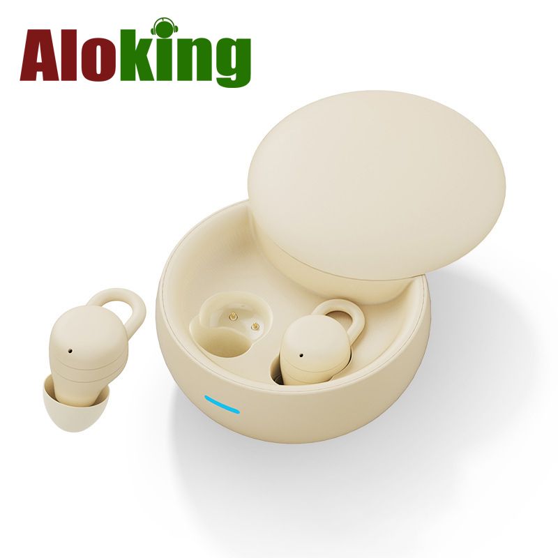 Aloking TWS Mini Sleep Bluetooth Earphone Wireless Earbuds For Android IOS Earbuds Noise Cancelling Earphone With Mic Sport Bluetooth Earpods Stereo Sound Bluetooth Headphone with Case X68 Headset bud