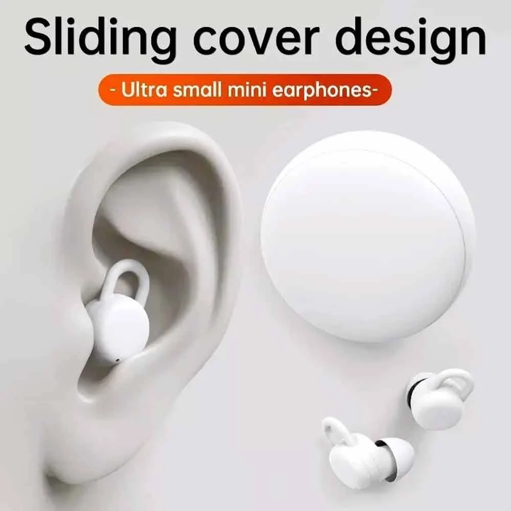Aloking TWS Mini Sleep Bluetooth Earphone Wireless Earbuds For Android IOS Earbuds Noise Cancelling Earphone With Mic Sport Bluetooth Earpods Stereo Sound Bluetooth Headphone with Case X68 Headset bud