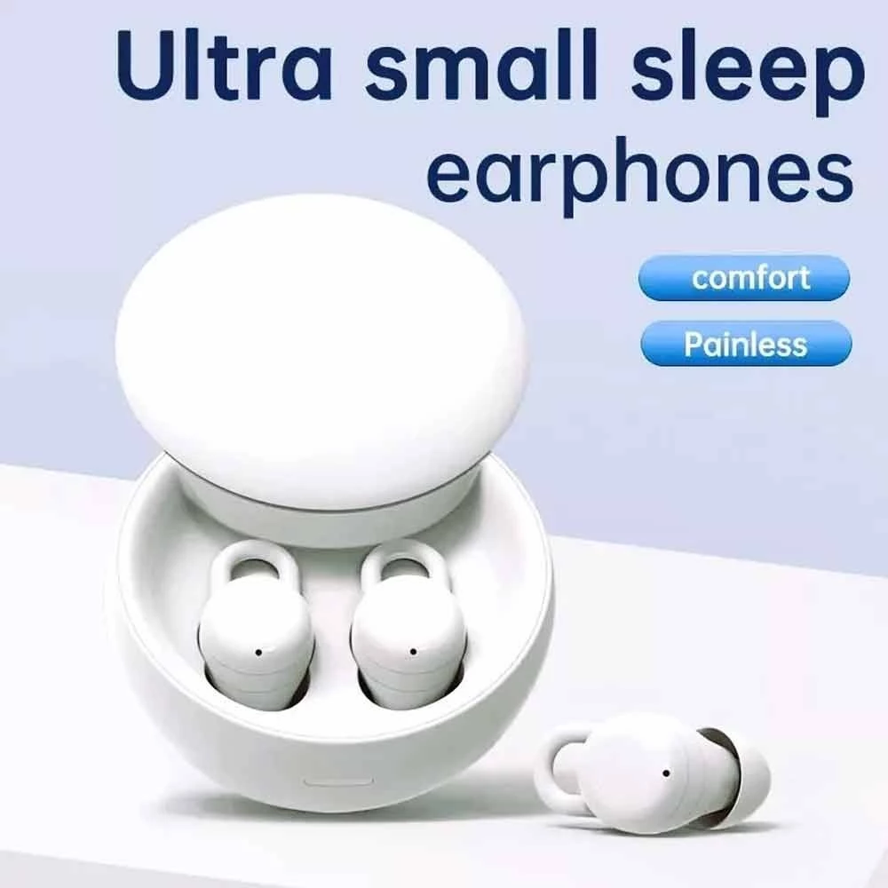 Aloking TWS Mini Sleep Bluetooth Earphone Wireless Earbuds For Android IOS Earbuds Noise Cancelling Earphone With Mic Sport Bluetooth Earpods Stereo Sound Bluetooth Headphone with Case X68 Headset bud