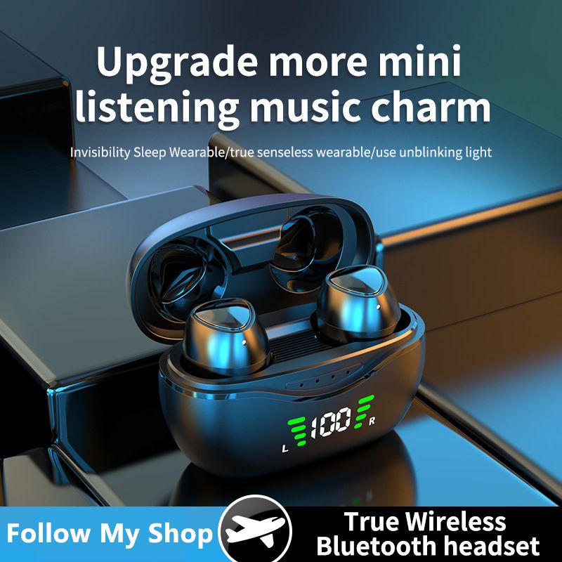 Aloking TWS In-ear Wireless Earbuds With Charging case RD21 digital display sports invisible Bluetooth headset Waterproof Bluetooth Headphone Noise Cancelling Wireless Earphones Airpods Earpods