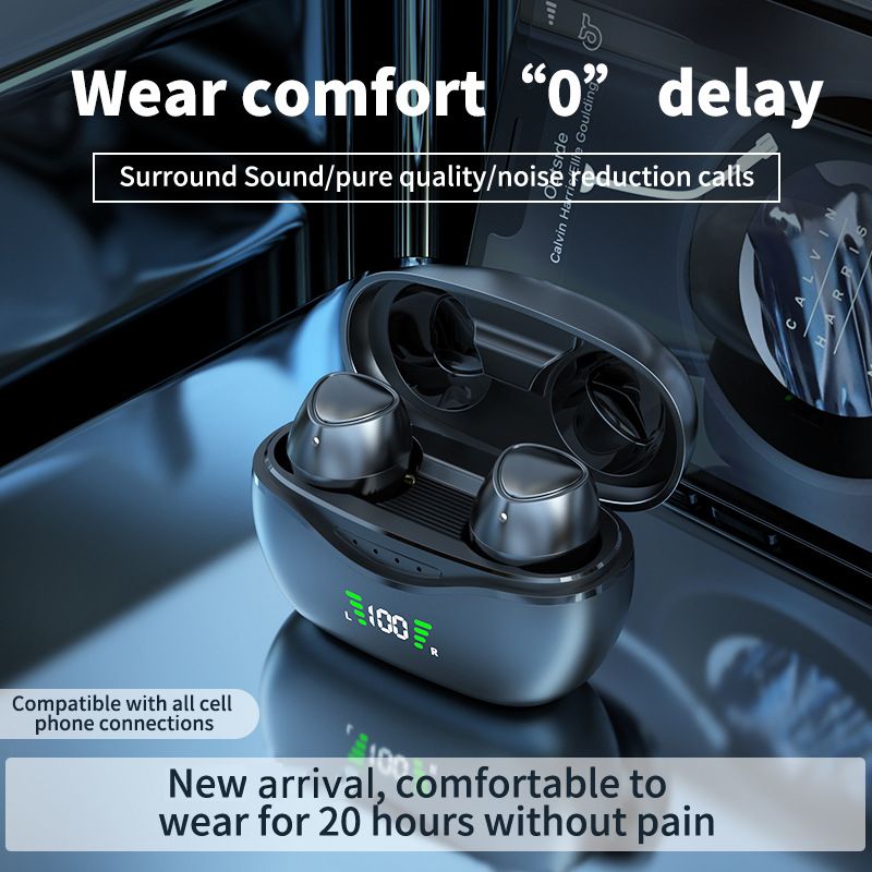 Aloking TWS In-ear Wireless Earbuds With Charging case RD21 digital display sports invisible Bluetooth headset Waterproof Bluetooth Headphone Noise Cancelling Wireless Earphones Airpods Earpods