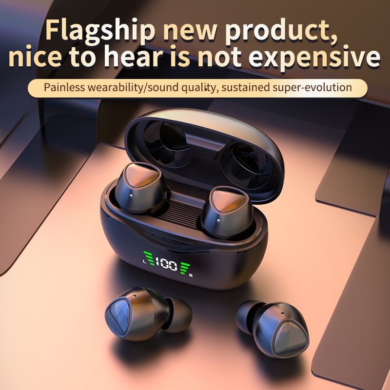 Aloking TWS In-ear Wireless Earbuds With Charging case RD21 digital display sports invisible Bluetooth headset Waterproof Bluetooth Headphone Noise Cancelling Wireless Earphones Airpods Earpods