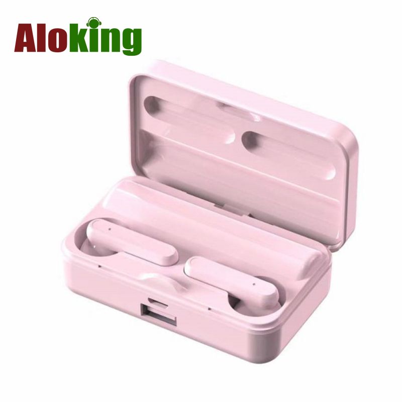 Aloking Wireless Earbuds Bluetooth TWS Earphone Business Bluetooth Earpods Power Digital Display Sports Earphones With Mic Touch Waterproof Headset Bluetooth Headphone For Redmi Samsung earphones