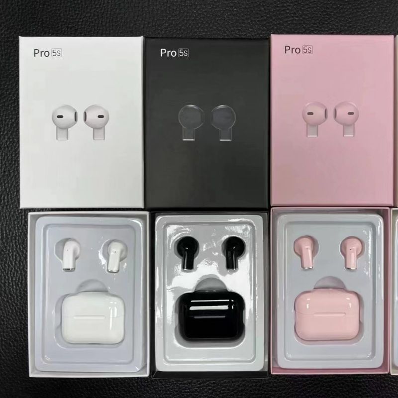 Aloking Mini Pro 5s Earbuds Wireless Bluetooth Earphone With Mic Bluetooth Earphones Sports HiFi Stereo Waterproof Wireless Earbuds Gaming Mini Headset original earpods for android iphone earphones