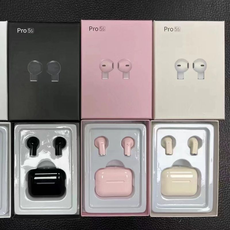 Aloking Mini Pro 5s Earbuds Wireless Bluetooth Earphone With Mic Bluetooth Earphones Sports HiFi Stereo Waterproof Wireless Earbuds Gaming Mini Headset original earpods for android iphone earphones