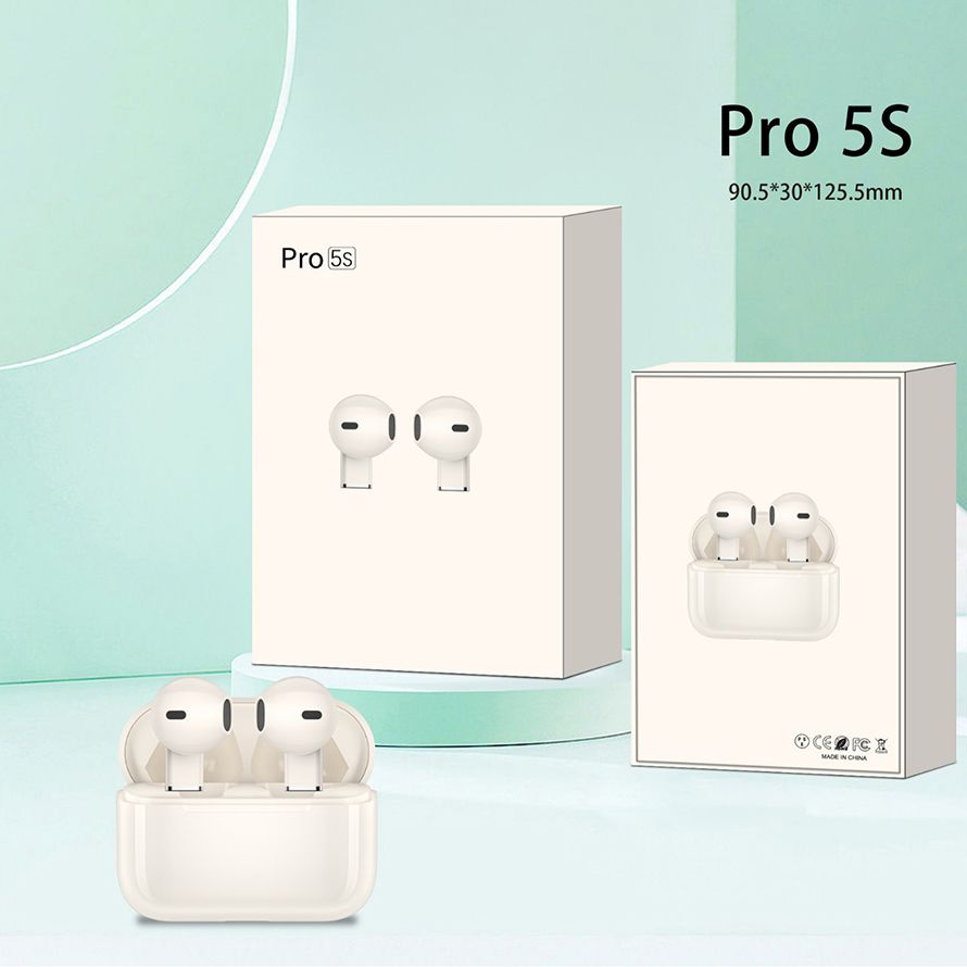 Aloking Mini Pro 5s Earbuds Wireless Bluetooth Earphone With Mic Bluetooth Earphones Sports HiFi Stereo Waterproof Wireless Earbuds Gaming Mini Headset original earpods for android iphone earphones