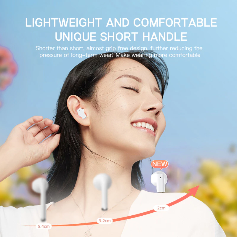 Aloking Mini Pro 5s Earbuds Wireless Bluetooth Earphone With Mic Bluetooth Earphones Sports HiFi Stereo Waterproof Wireless Earbuds Gaming Mini Headset original earpods for android iphone earphones