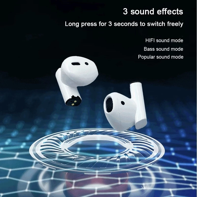 Aloking Mini Pro 5s Earbuds Wireless Bluetooth Earphone With Mic Bluetooth Earphones Sports HiFi Stereo Waterproof Wireless Earbuds Gaming Mini Headset original earpods for android iphone earphones