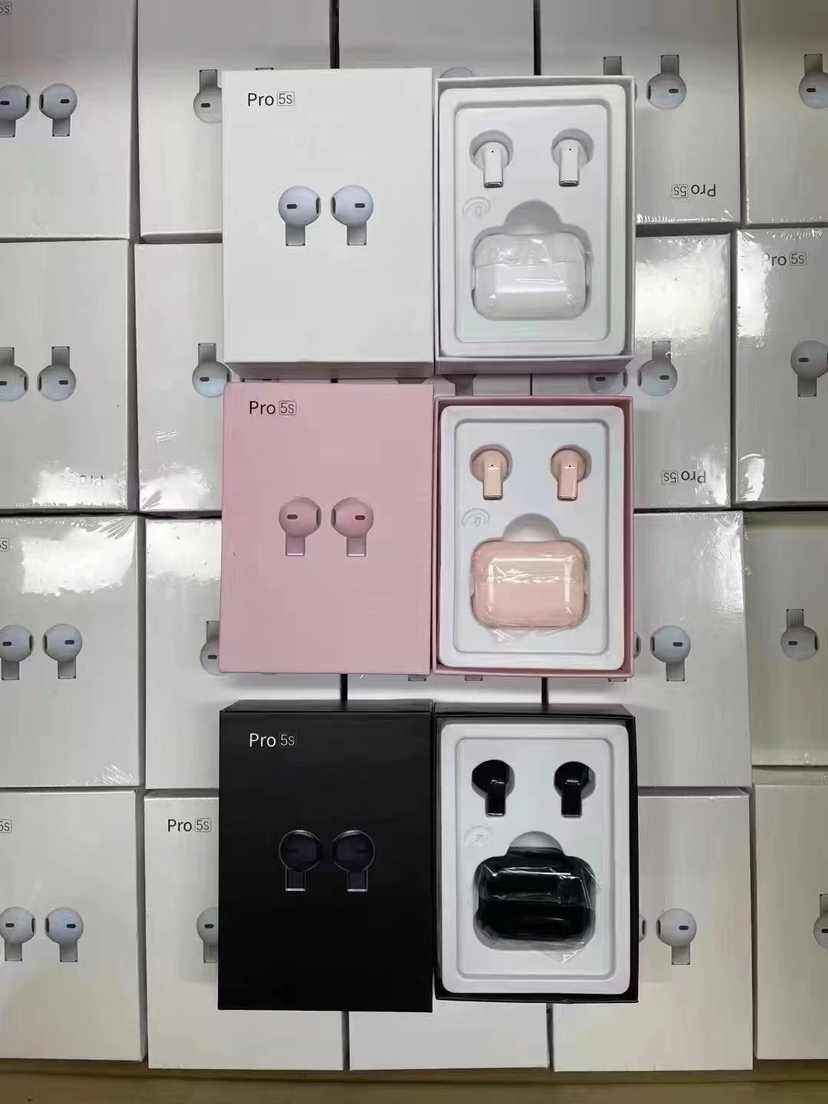 Aloking Pro 5s Android iphone Wireless Earbuds Wireless Earphone Bluetooth Earphones With Mic Bluetooth Headphones Sports HiFi Stereo Waterproof Gaming Earbuds Mini earpods pro 5s airpod with case