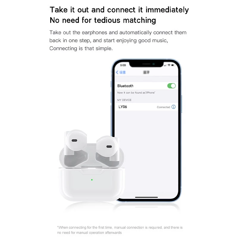 Aloking Pro 5s Android iphone Wireless Earbuds Wireless Earphone Bluetooth Earphones With Mic Bluetooth Headphones Sports HiFi Stereo Waterproof Gaming Earbuds Mini earpods pro 5s airpod with case