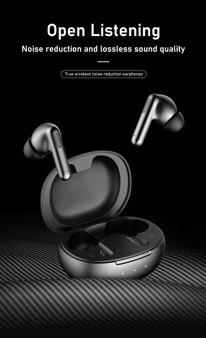 Aloking TWS True wireless NC earbuds Pure Bass Noise reduction earphone HiFi lossless sound quality In-Ear Wireless Gaming Earbuds Bluetooth Earphone Wireless Earpods For Android iphone Earphone