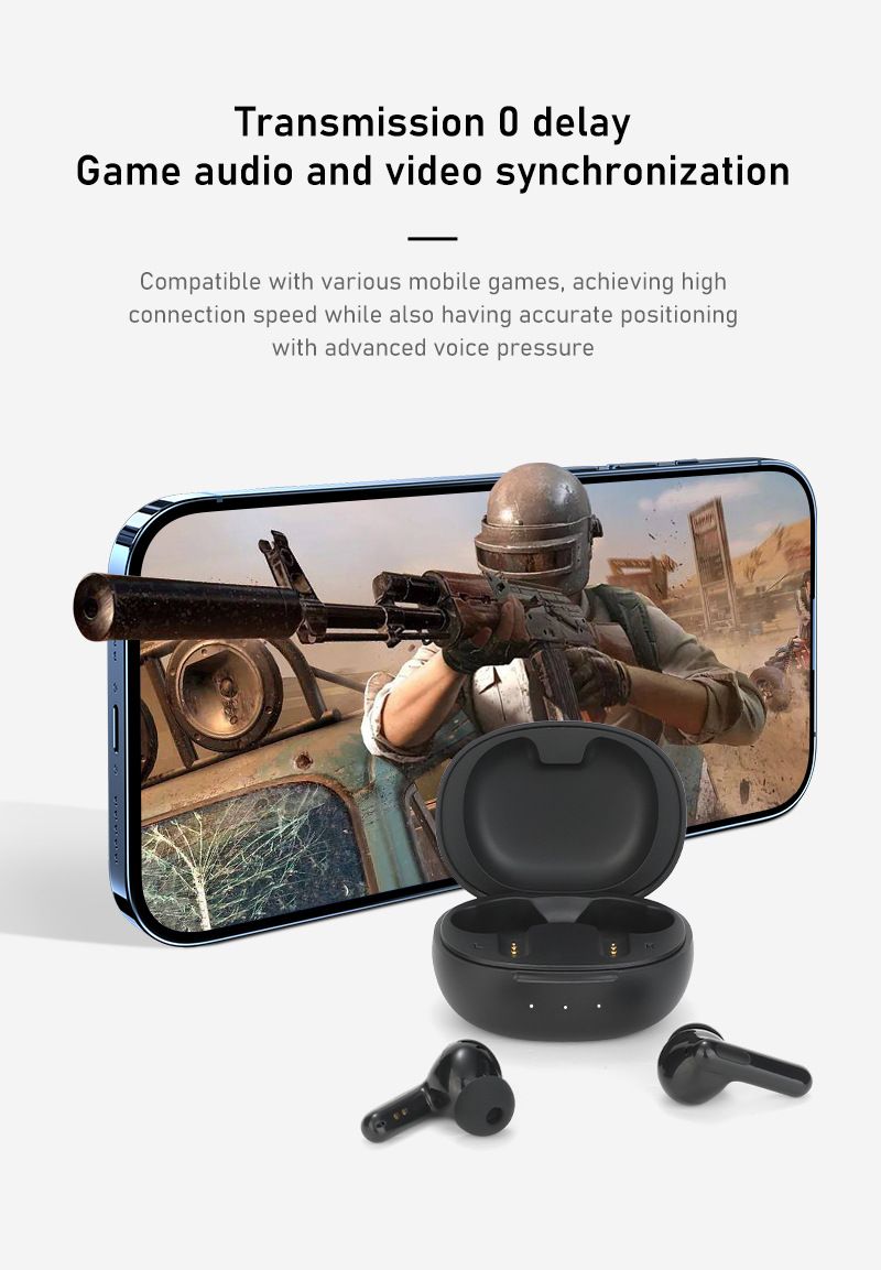 Aloking TWS True wireless NC earbuds Pure Bass Noise reduction earphone HiFi lossless sound quality In-Ear Wireless Gaming Earbuds Bluetooth Earphone Wireless Earpods For Android iphone Earphone