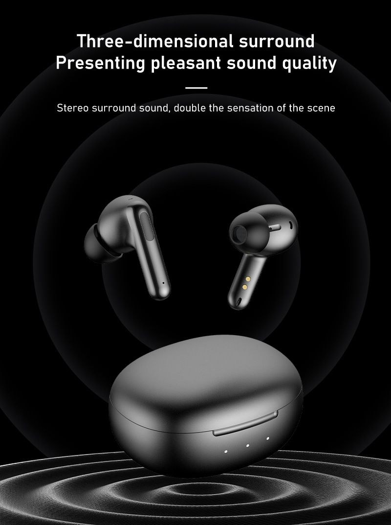 Aloking TWS True wireless NC earbuds Pure Bass Noise reduction earphone HiFi lossless sound quality In-Ear Wireless Gaming Earbuds Bluetooth Earphone Wireless Earpods For Android iphone Earphone