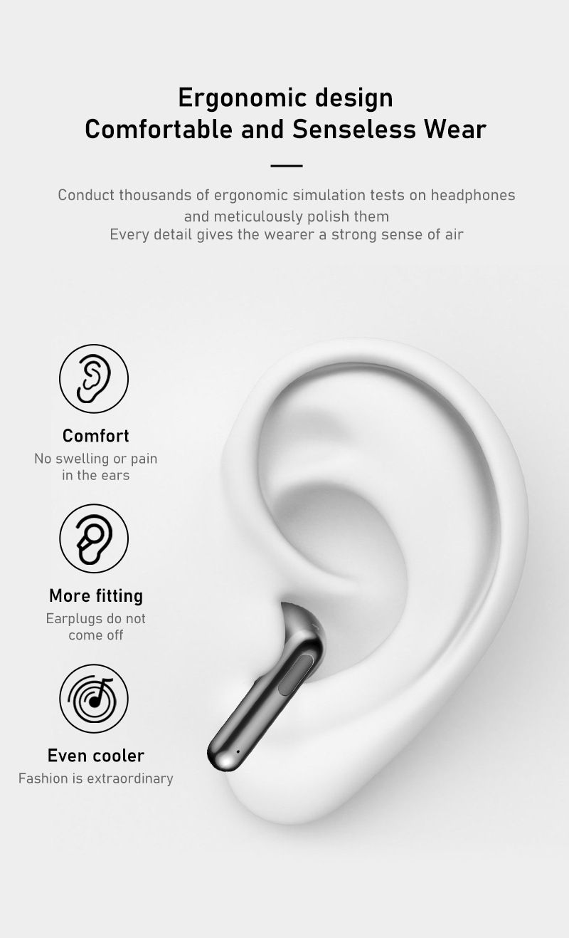 Aloking TWS True wireless NC earbuds Pure Bass Noise reduction earphone HiFi lossless sound quality In-Ear Wireless Gaming Earbuds Bluetooth Earphone Wireless Earpods For Android iphone Earphone