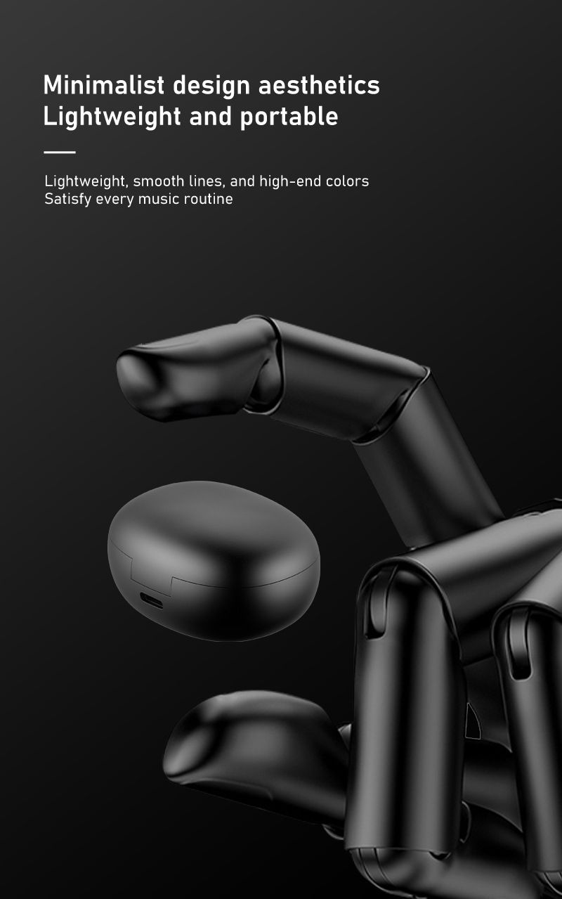 Aloking TWS True wireless NC earbuds Pure Bass Noise reduction earphone HiFi lossless sound quality In-Ear Wireless Gaming Earbuds Bluetooth Earphone Wireless Earpods For Android iphone Earphone