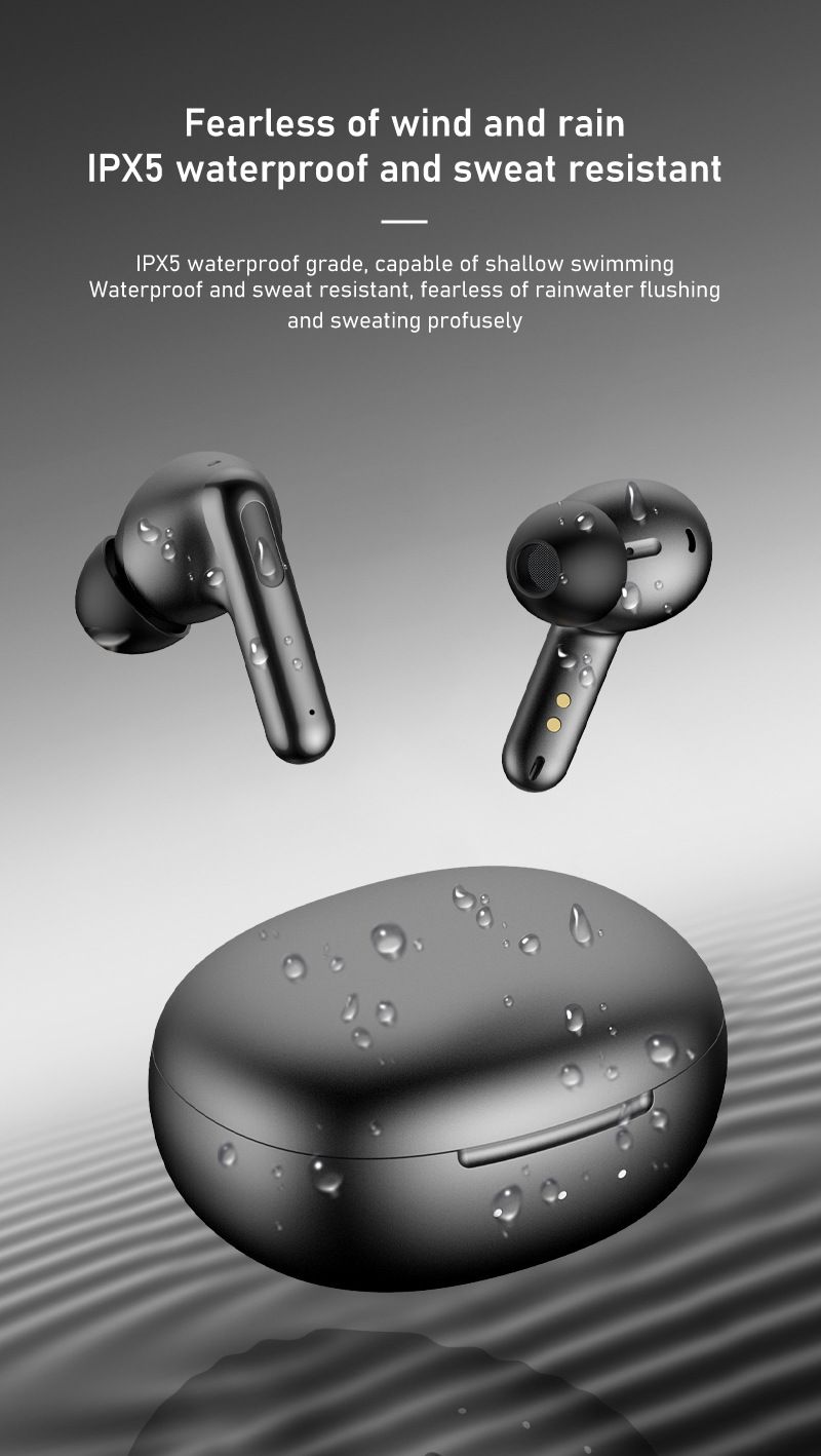 Aloking TWS True wireless NC earbuds Pure Bass Noise reduction earphone HiFi lossless sound quality In-Ear Wireless Gaming Earbuds Bluetooth Earphone Wireless Earpods For Android iphone Earphone