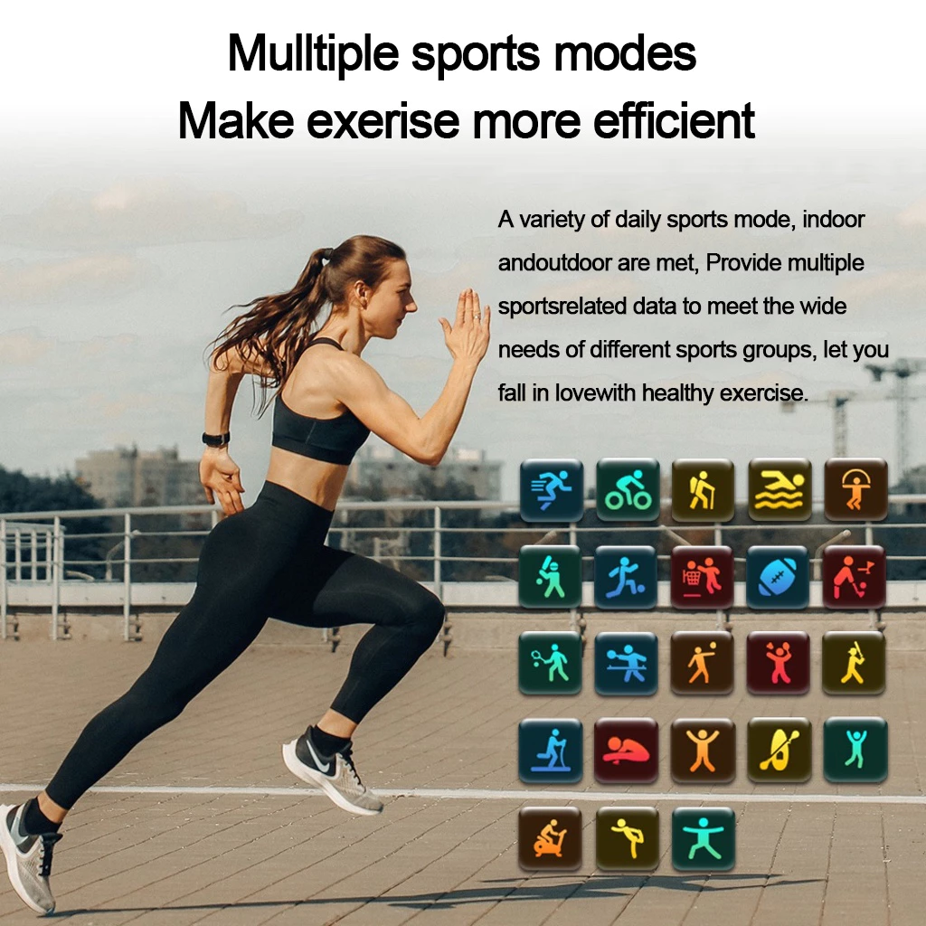 Men Women Smart watch Fitness Sports Smartwatch Waterproof Heart Rate Blood Oxygen blood glucose monitoring Health Monitor sports watch Men/Women Smart Watches Watch 10 Smart Watch For Men Kids Watch