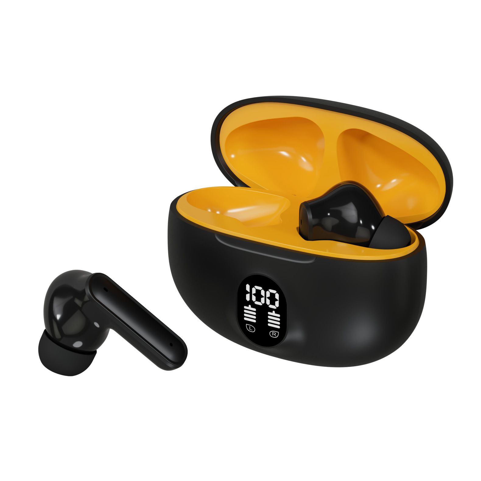 Aloking Bluetooth Earphone HIFI Stereo Sound Noise Cancelling Wireless Earbuds Gaming Earpods TWS True Wireless EarphoneSmart Sports Headphones Power Display Bluetooth Headset Gaming Earbud S510 895B