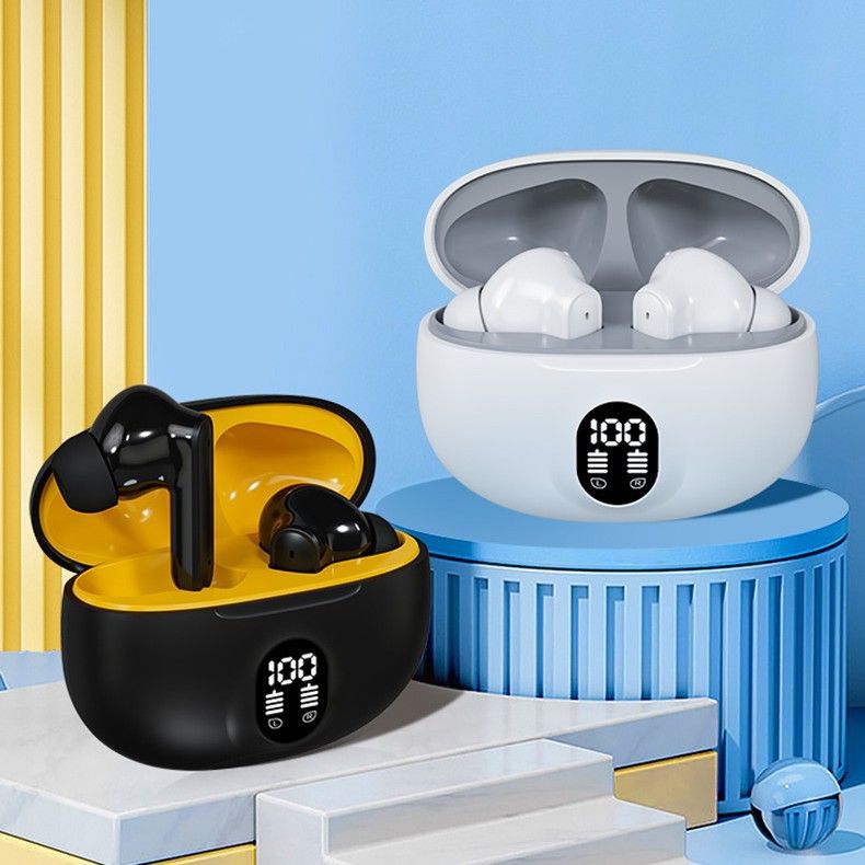 Aloking Bluetooth Earphone HIFI Stereo Sound Noise Cancelling Wireless Earbuds Gaming Earpods TWS True Wireless EarphoneSmart Sports Headphones Power Display Bluetooth Headset Gaming Earbud S510 895B