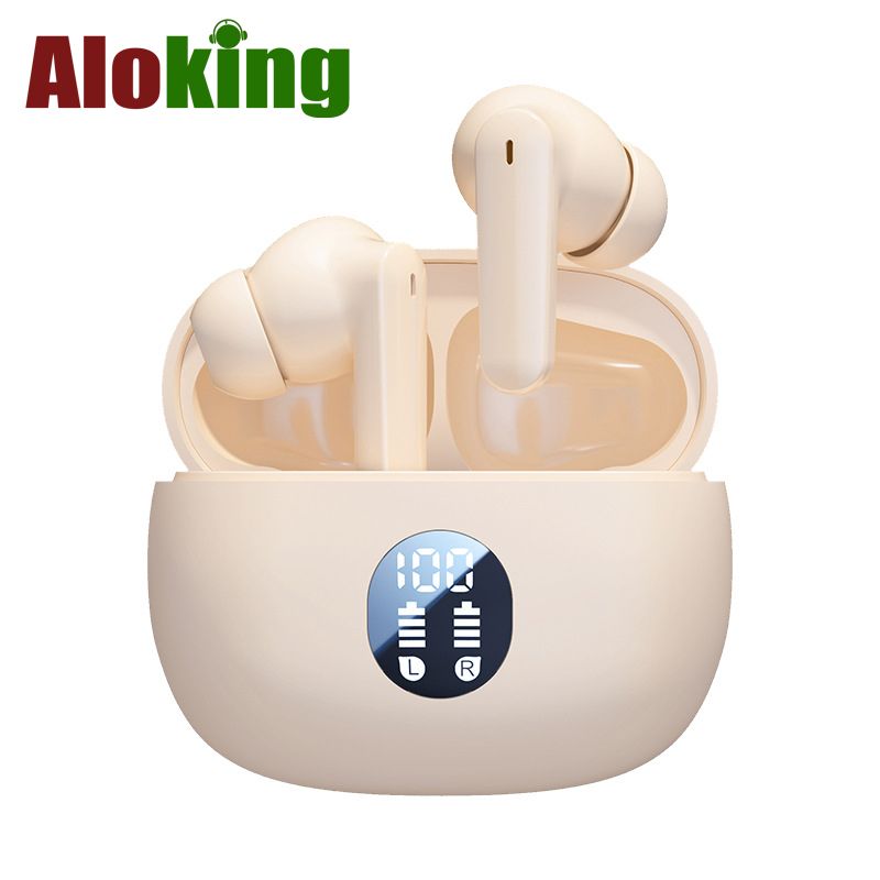 Aloking Bluetooth Earphone HIFI Stereo Sound Noise Cancelling Wireless Earbuds Gaming Earpods TWS True Wireless EarphoneSmart Sports Headphones Power Display Bluetooth Headset Gaming Earbud S510 895B