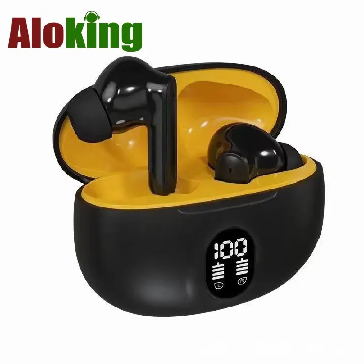 Aloking Bluetooth Earphone HIFI Stereo Sound Noise Cancelling Wireless Earbuds Gaming Earpods TWS True Wireless EarphoneSmart Sports Headphones Power Display Bluetooth Headset Gaming Earbud S510 895B