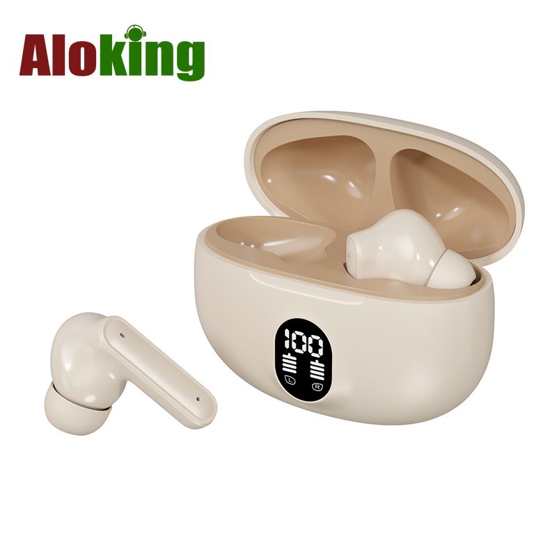 Aloking Bluetooth Earphone HIFI Stereo Sound Noise Cancelling Wireless Earbuds Gaming Earpods TWS True Wireless EarphoneSmart Sports Headphones Power Display Bluetooth Headset Gaming Earbud S510 895B