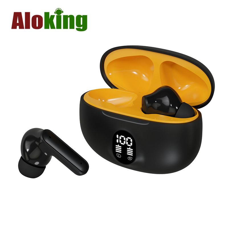 Aloking Bluetooth Earphone HIFI Stereo Sound Noise Cancelling Wireless Earbuds Gaming Earpods TWS True Wireless EarphoneSmart Sports Headphones Power Display Bluetooth Headset Gaming Earbud S510 895B