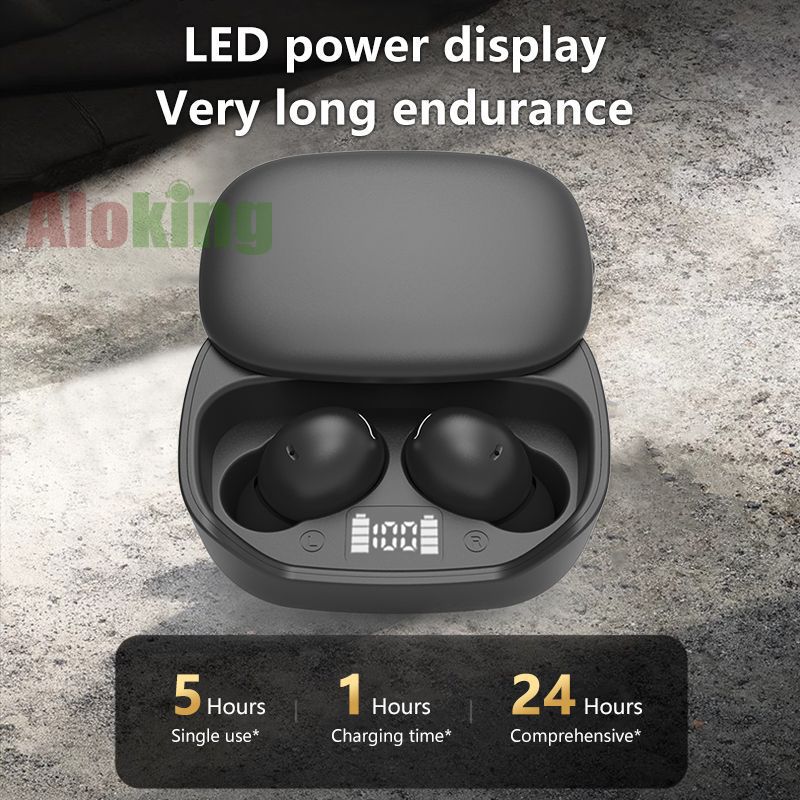 Aloking Bluetooth earphone C8 Pro slide cover TWS wireless Bluetooth headset 5.3 in-ear LED power gaming earbuds Bluetooth Headphone wireless earphone bluetooth earpods sleep earbuds Sport Earphone
