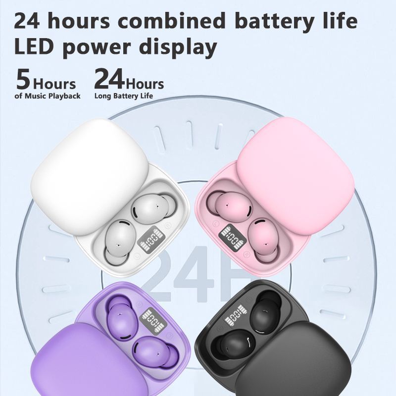 Aloking Bluetooth earphone C8 Pro slide cover TWS wireless Bluetooth headset 5.3 in-ear LED power gaming earbuds Bluetooth Headphone wireless earphone bluetooth earpods sleep earbuds Sport Earphone