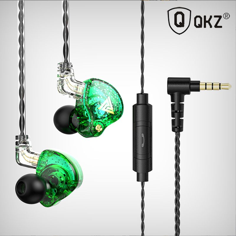 Wired Earphone QKZ AK6 PRO Noise Cancelling Headphones Heavy Bass Subwoofer Earbuds Gaming Earphone with Mic wired headphone Original wired headset wired earphones for computer Android smart phone