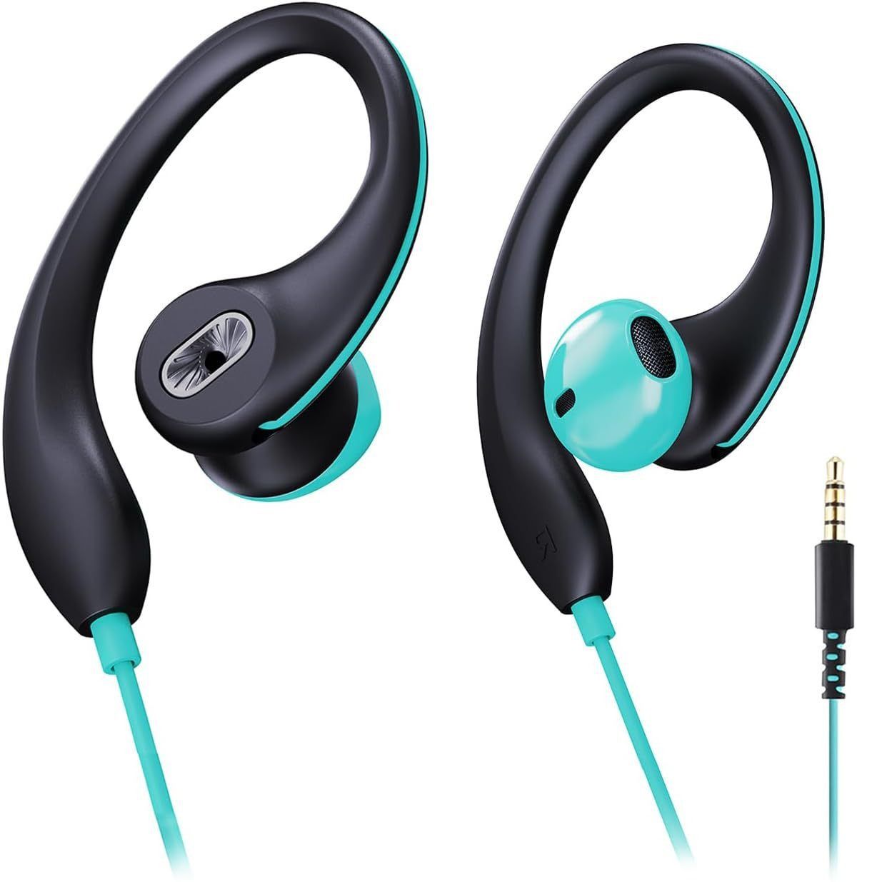 Mucro Original Wired Earphones HIFI Stereo Sound Run Sport Earphone 3.5mm Earbuds Noise Cancelling In-Ear Earplugs Mobile Phones wire control Earphone With Mic Earpods Wired Headphones wired headset