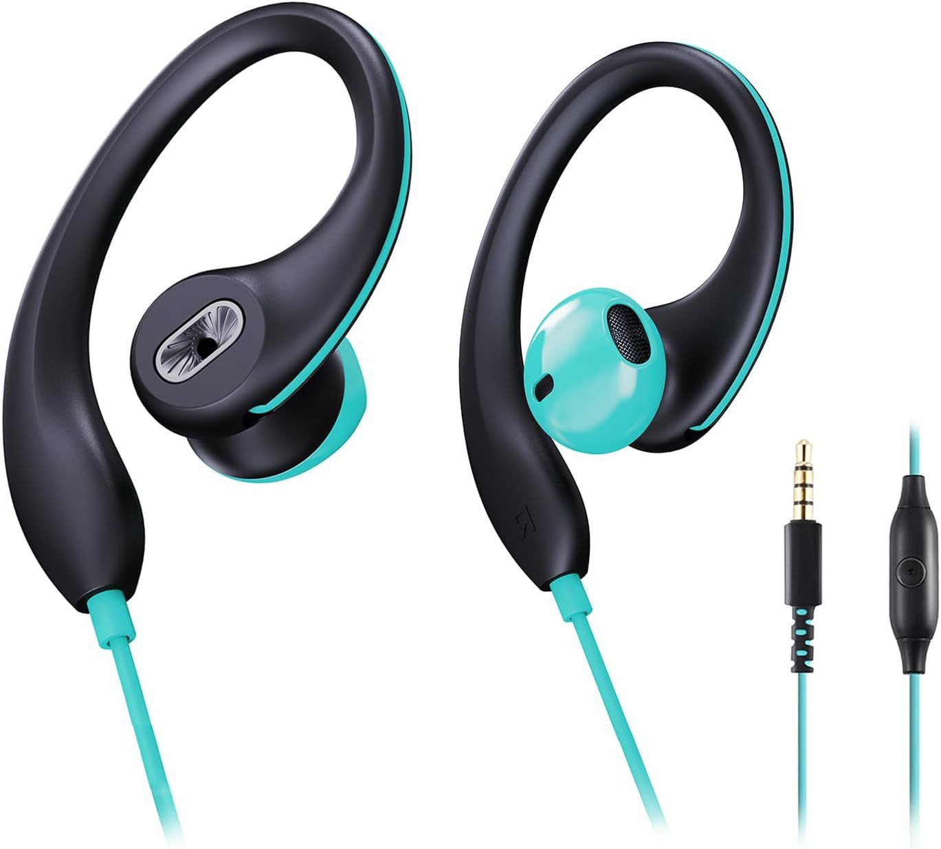 Mucro Original Wired Earphones HIFI Stereo Sound Run Sport Earphone 3.5mm Earbuds Noise Cancelling In-Ear Earplugs Mobile Phones wire control Earphone With Mic Earpods Wired Headphones wired headset