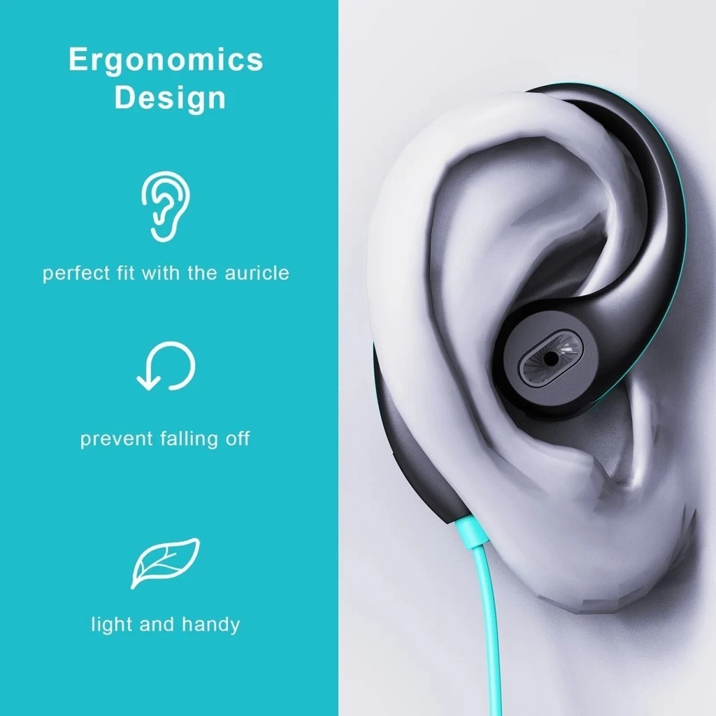 Mucro Original Wired Earphones HIFI Stereo Sound Run Sport Earphone 3.5mm Earbuds Noise Cancelling In-Ear Earplugs Mobile Phones wire control Earphone With Mic Earpods Wired Headphones wired headset
