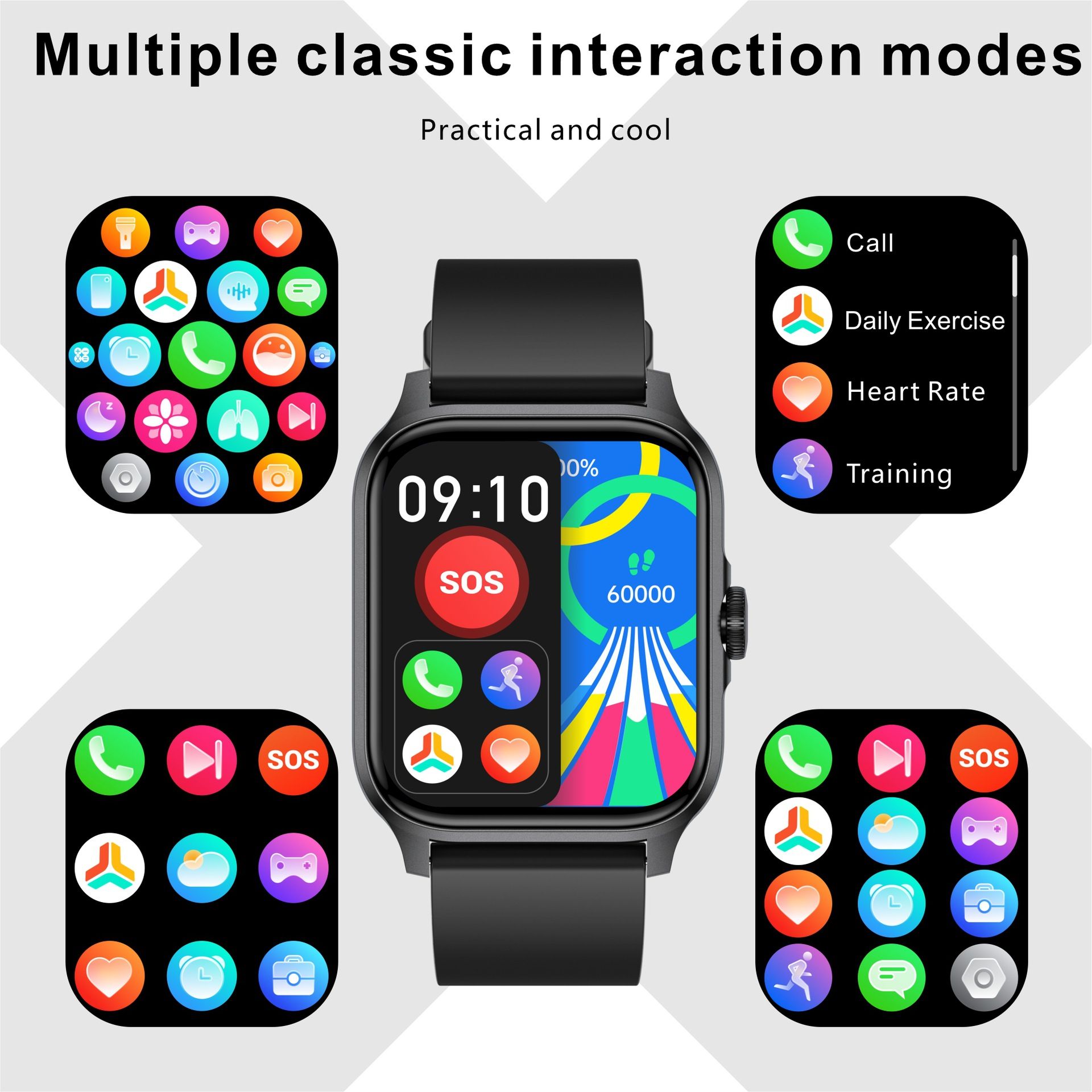 QX15 smart watch Bluetooth call heart rate blood oxygen sleep health monitor music playback pedometer Smart bracelet Men Smart watch Women Sports Smart Watch For Women Fitness Smartwatch For Men