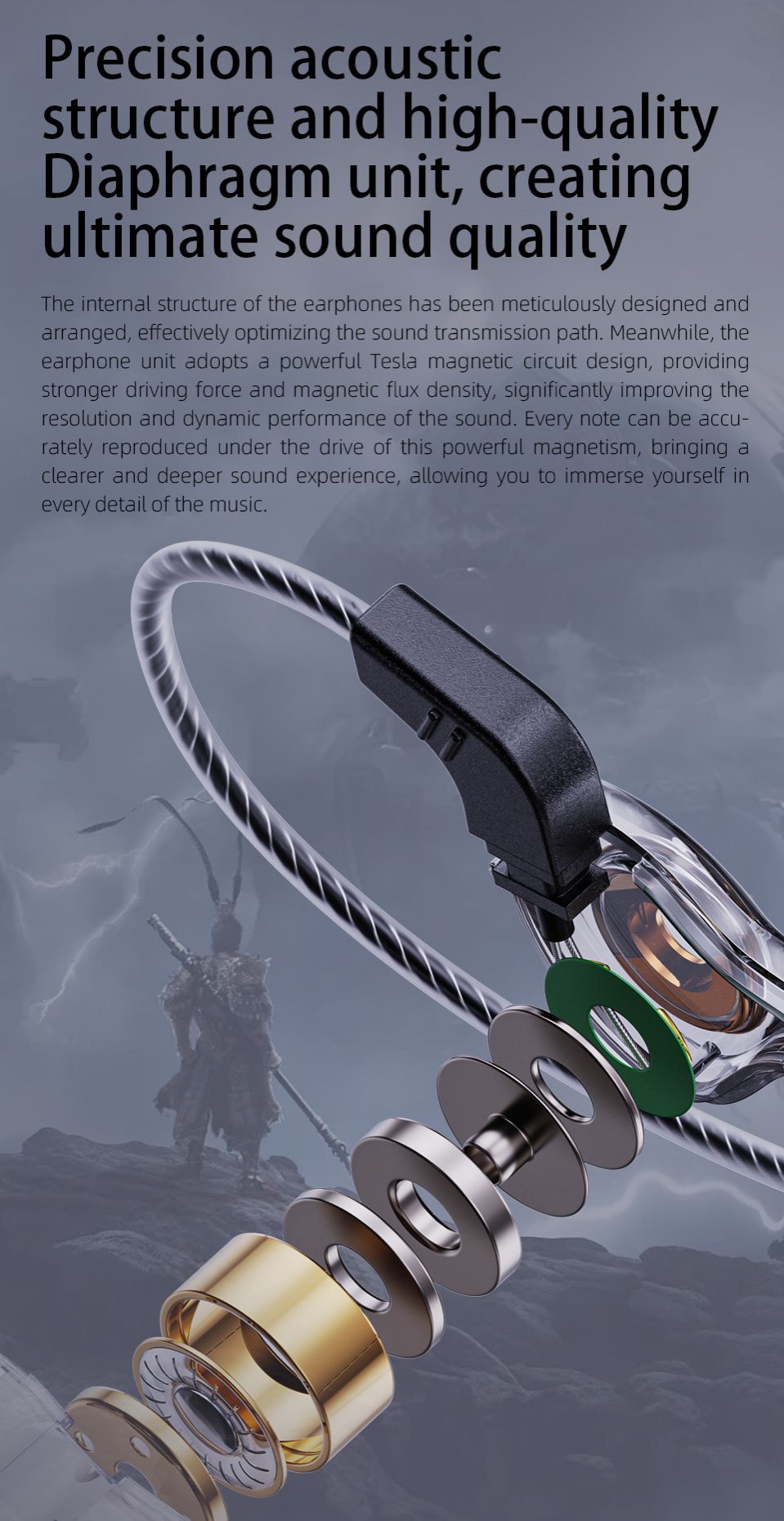 QKZ AK6-Ultra Pure Bass Wired Earphones Wired Earphone With Mic In-Ear Noise Cancelling Monitoring Wire Control Headphone Line Control with Microphone Sports Earphone QKZ Original Earphone For Android