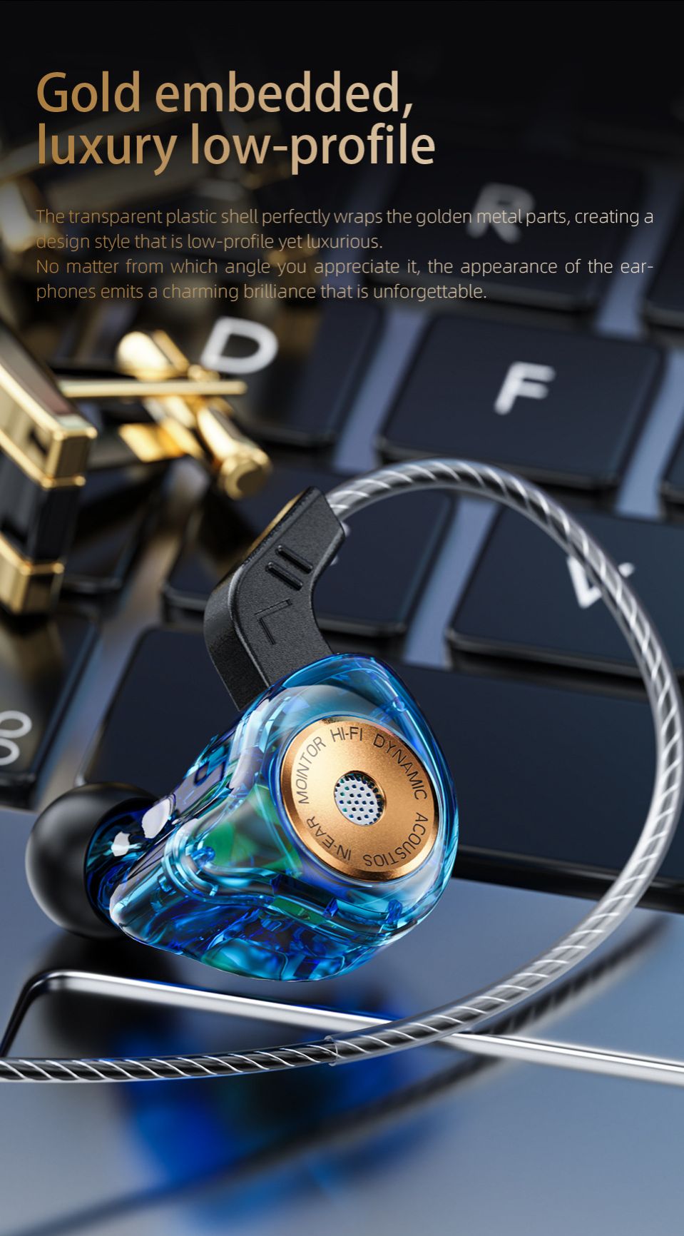 QKZ AK6-Ultra Pure Bass Wired Earphones Wired Earphone With Mic In-Ear Noise Cancelling Monitoring Wire Control Headphone Line Control with Microphone Sports Earphone QKZ Original Earphone For Android