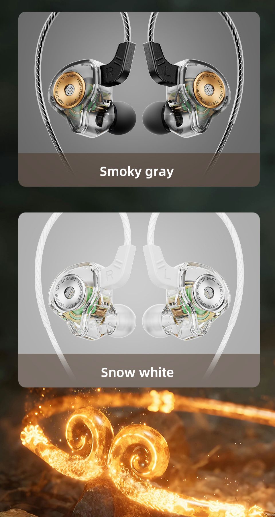 QKZ AK6-Ultra Pure Bass Wired Earphones Wired Earphone With Mic In-Ear Noise Cancelling Monitoring Wire Control Headphone Line Control with Microphone Sports Earphone QKZ Original Earphone For Android