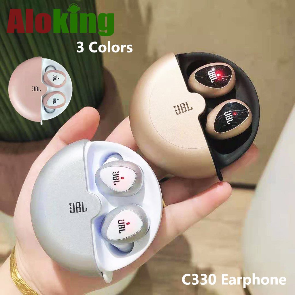 C330 JBL earphone Bluetooth Wireless earphone TWS in-ear Gaming earbuds Touch Control Noise Cancelling HIFI Stereo Headset Bluetooth earphone wireless headphone Waterproof Music earpods JBL Earbuds