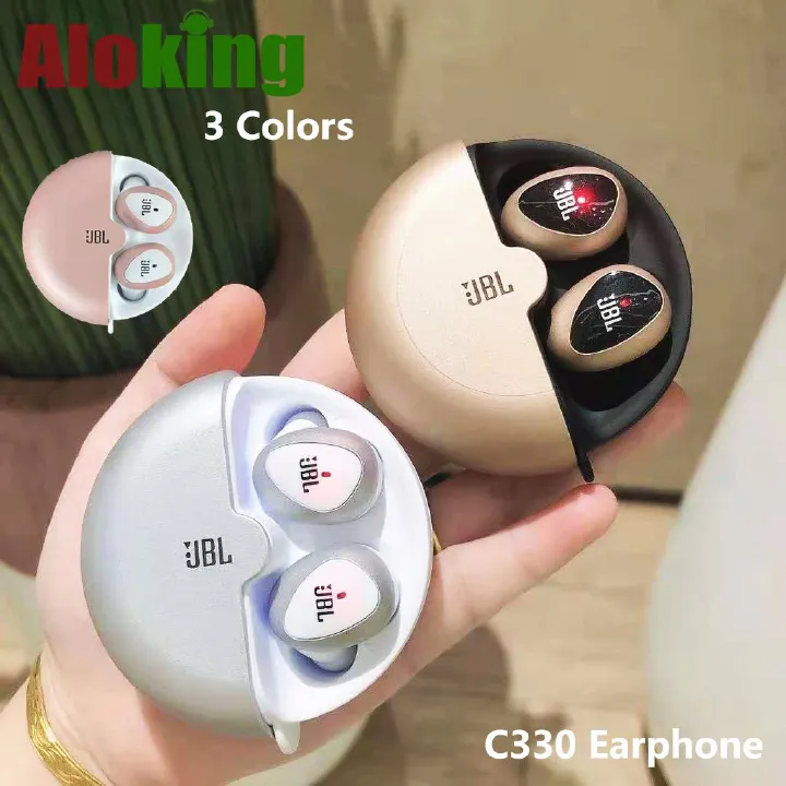 C330 JBL earphone Bluetooth Wireless earphone TWS in-ear Gaming earbuds Touch Control Noise Cancelling HIFI Stereo Headset Bluetooth earphone wireless headphone Waterproof Music earpods JBL Earbuds