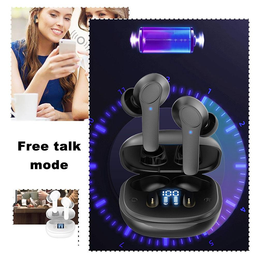 Aloking Wireless Binaural Stereo Sound Earphone Wireless Bluetooth Headset With Mic Touch Control B11 Sports Earphone translation headset translation Earbuds Wireless Gaming Earphone Bluetooth Earpods