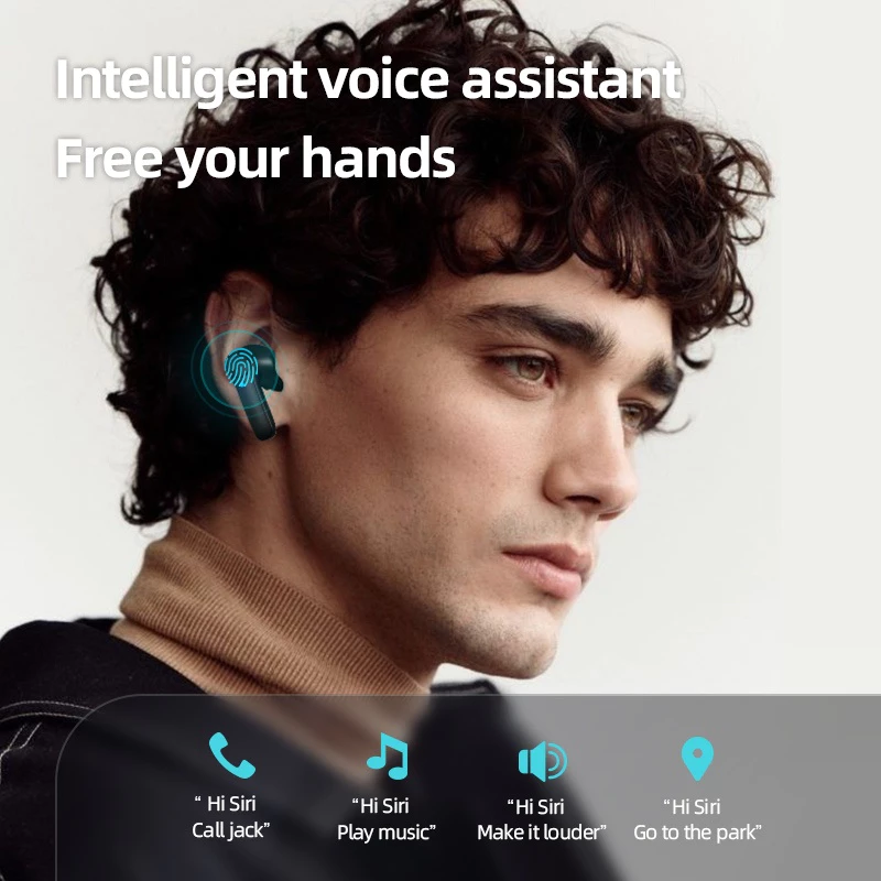 Aloking Wireless Binaural Stereo Sound Earphone Wireless Bluetooth Headset With Mic Touch Control B11 Sports Earphone translation headset translation Earbuds Wireless Gaming Earphone Bluetooth Earpods