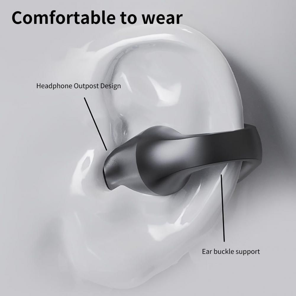 Aloking Wireless Bluetooth Earphone S03 not in ear Wireless Earphones Ear clip Sports Earbuds Gaming Earbuds Wireless earphone with mic stereo sound Bluetooth earpods bluetooth headphone LED Display